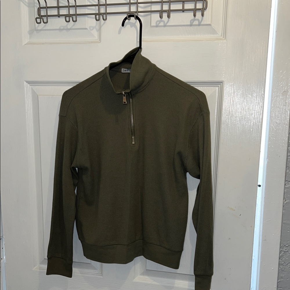Dex Women’s Olive Zip-Up Sweater